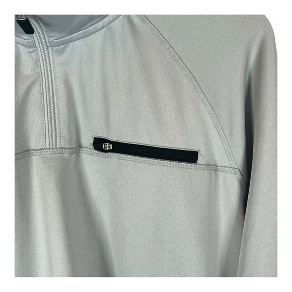 Fila Colorblock 1/4 Zip Pullover Activewear Stretch Gray Shirt Men Size XXL NWT - Picture 3 of 11